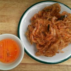 A picture of Crispy Baby Shrimps with Kaffir Lime Leaf.