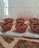 Muffins de Cocoa y yogur de duraznos