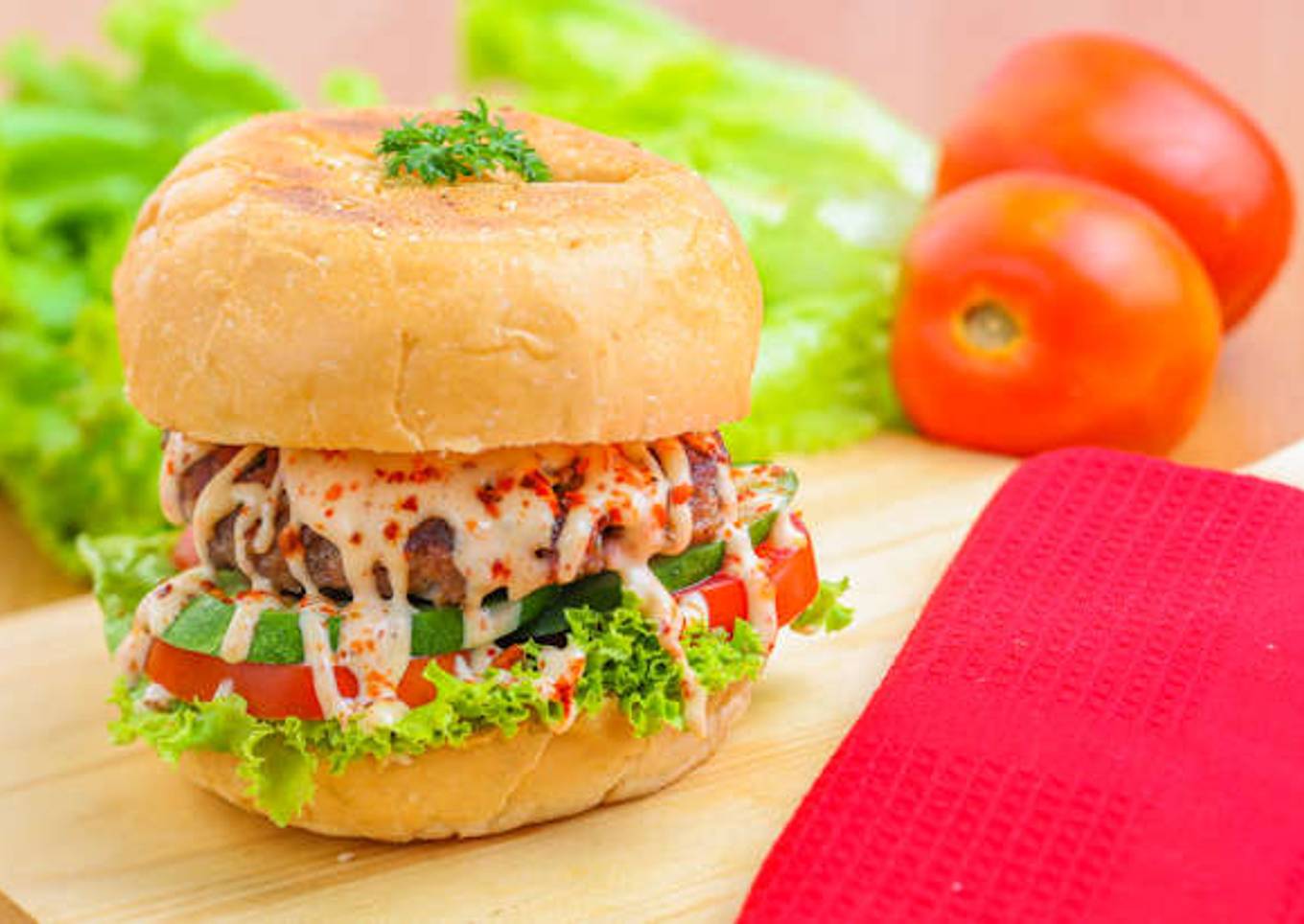 Resep Burger Pedas Mayones