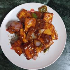 A picture of Dry Chilli Paneer.
