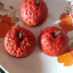 A picture of Lychee shape sweet(Lychee shape sweet recipe in english).
