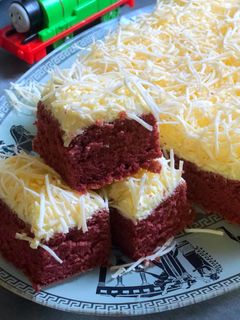 Foto resep Bolu RedVelvet Tabur Keju