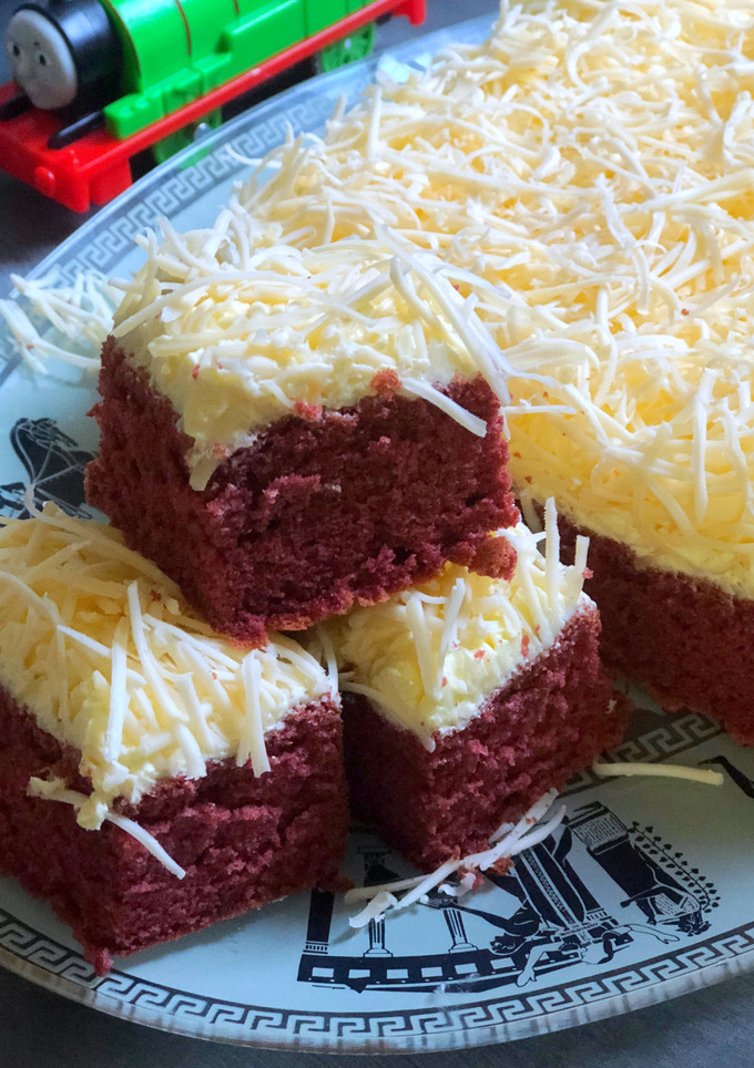 Foto resep Bolu RedVelvet Tabur Keju