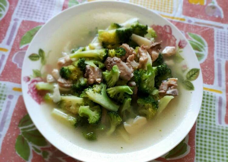 Cara mudah memasak Cah brokoli ayam Lezat