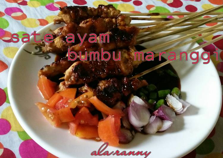 Sate ayam bumbu maranggi