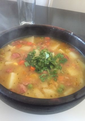 Una foto de Carbonada de longaniza