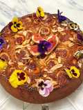 Fig, honey and almond cake