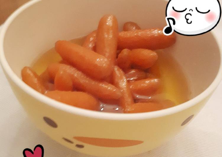 Recipe of Super Quick Homemade Caramelized baby carrots