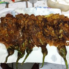Tortang talong/Eggplant omelette A picture of Tortang talong/Eggplant omelette.