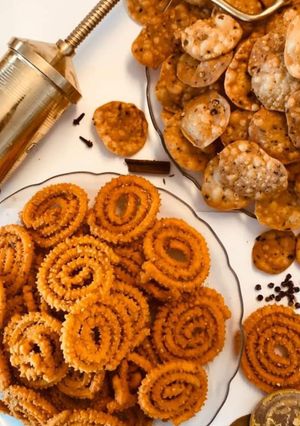 A picture of Rice flour butter chokri.