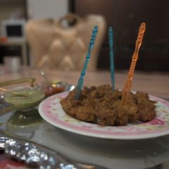 A picture of Soya Chunks Pakoaras.