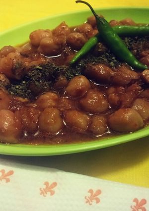 A picture of Chana Masala / Punjabi chole.