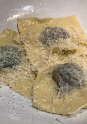 A picture of Homemade ravioli.