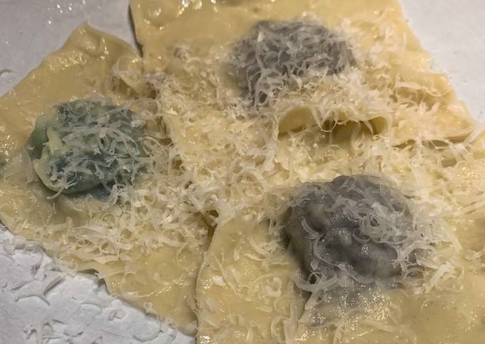 Homemade ravioli