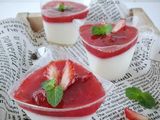 Strawberry panacotta