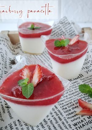 Foto resep Strawberry panacotta