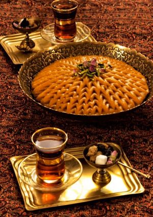 عکسی از دستور حلوا زعفراني مجلسي