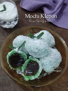 Foto resep Mochi Klepon (Mochi Tanpa Tepung Ketan)