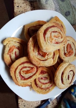 Una foto de Rollitos de fiambre