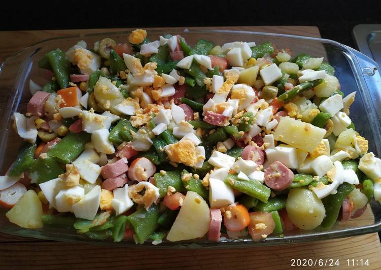 Ensalada fresca de judía verde