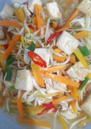 Foto resep Tumis taoge wortel tahu