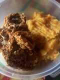 Rabas con puré