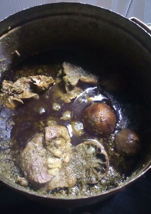 عکسی از دستور قرمه سبزی با گوشت ماهیچه
