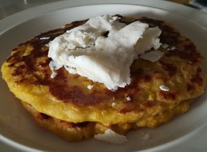 Una foto de Cachapas de Plátanos