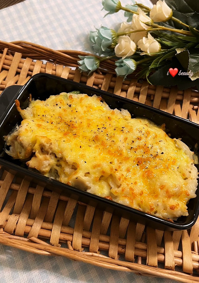 雞肉青椒焗烤燉飯（簡易家用版） 的食譜成品照片