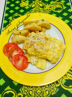Foto resep Omelet ayam wortel