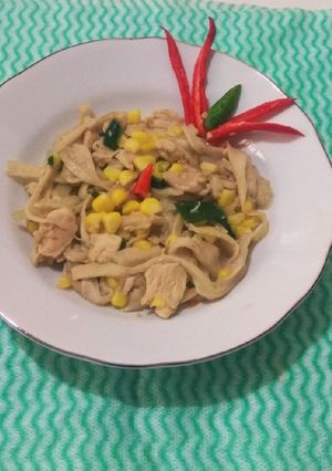 Foto resep Tumis J J A (Jamur Jagung Ayam)
