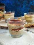 Tiramisu pohárkrém chiával és zabpehellyel
