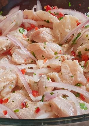 Una foto de Ceviche de corvina