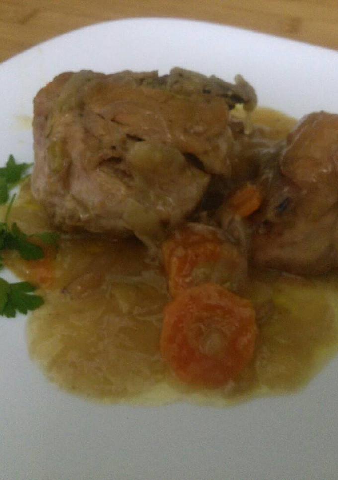 Una foto de Pollo en salsa