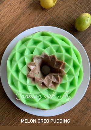 Foto resep Melon oreo pudding