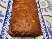 Una foto de budín de manzana
