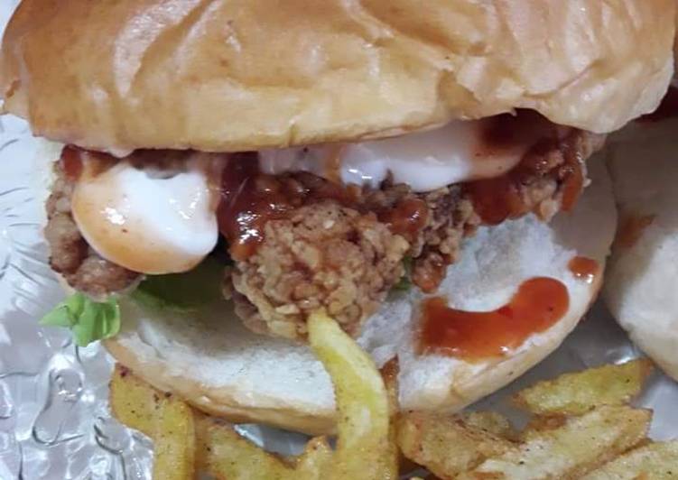 Recipe of Homemade Zinger burger