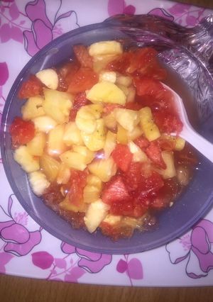 A picture of Mix fruits salad 🥗.