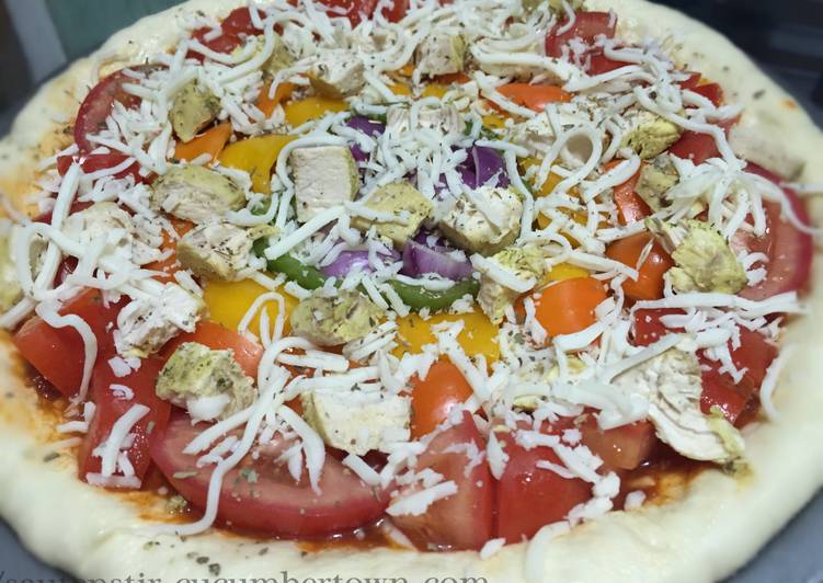 Recipe of Quick Rainbow Pizza