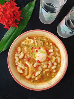 Foto resep Makaroni Kuah Kari Pedas
