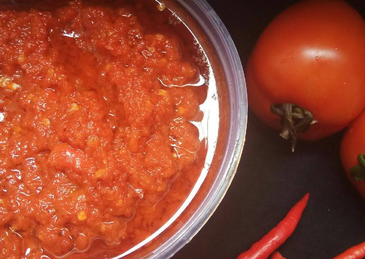 Resep Sambalado cabe merah, Enak