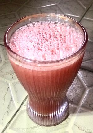 A picture of Watermelon 🍉 juice 🥤.