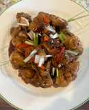 Gà sốt mật ong (chicken with honey sauce)