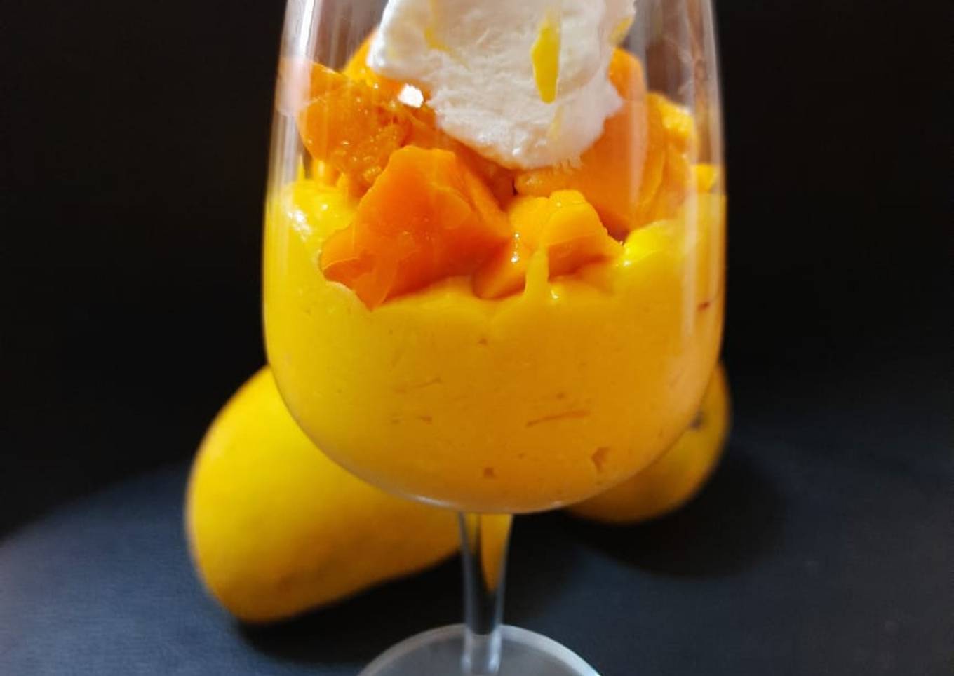 Amarkhand (mango shrikhand) It's a gujju creamy yoghurt sweet