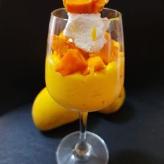Amarkhand (mango shrikhand) It's a gujju creamy yoghurt sweet A picture of Amarkhand (mango shrikhand) It's a gujju creamy yoghurt sweet.