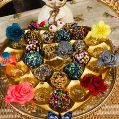 Rainbow 🌈 date balls A picture of Rainbow 🌈 date balls.