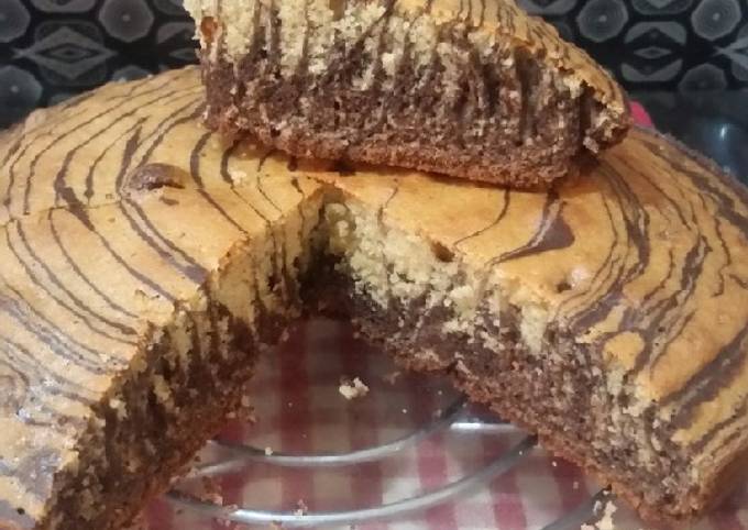 Recipe of Perfect Zebra print chocolate cake