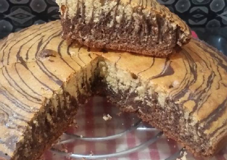 Easiest Way to Prepare Delicious Zebra print chocolate cake