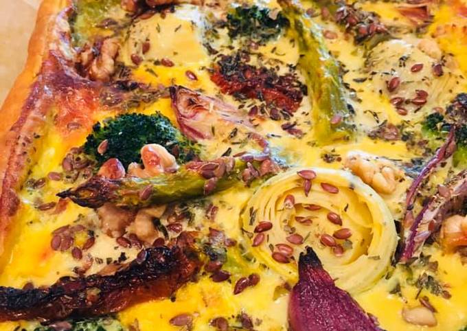 Recette Délicieux Tarte aux Légumes et Curcuma