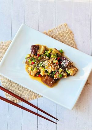 Foto resep Gaji Namul (Terong kukus bumbu)